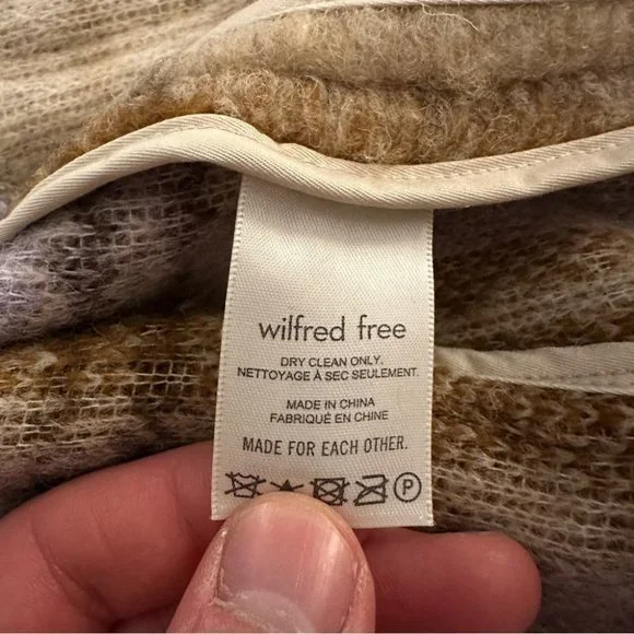 NWT Wilfred Free Ganna Cropped Prairie Mdrs Merino Wool Size XS Women's - Picture 5 of 13